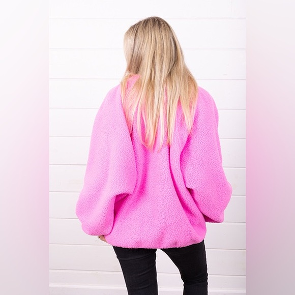 FP Movement Free People Pink Hit The Slopes Fleece Jacket - Picture 11 of 11